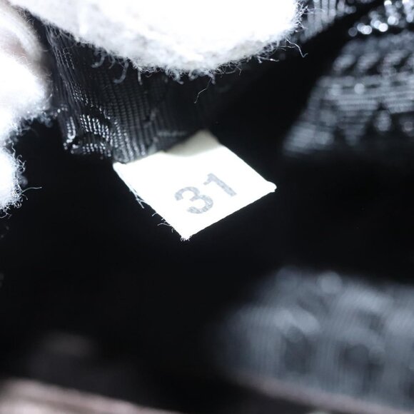 PRADA Hand Bag Velor Dark Brown Auth MY263 - Picture 13 of 16